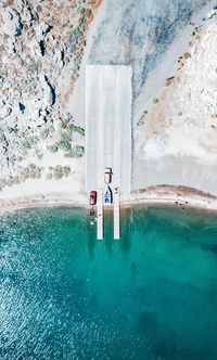 People standing in water