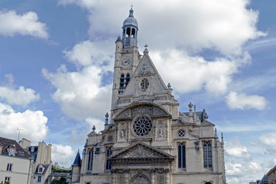 Low angle view of building against sky