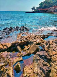 Scenic view of sea against sky