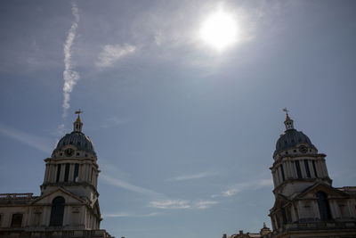 Low angle view of building against sky