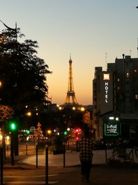 Eiffel tower against sky