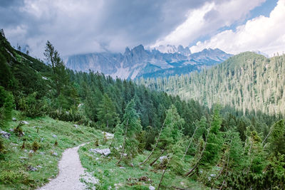 Panoramic view of landscape against sky