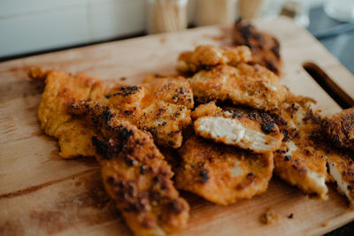 Close-up of food on table at home