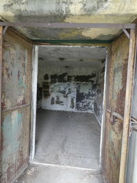 Interior of abandoned house