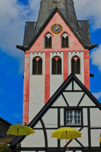 Low angle view of building against sky