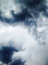 Low angle view of cloudy sky