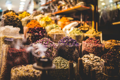 Various fruits for sale in store