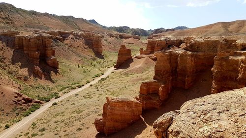 View of rock formations