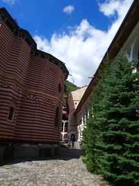 Low angle view of buildings against sky