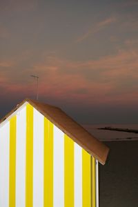 Low angle view of sky at sunset