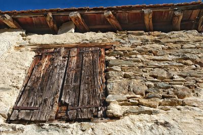 Old weathered wooden wall