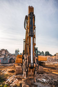 Immerath, an abandoned city in north rhine-westphalia, germany. demolition work.