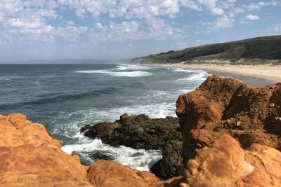 Scenic view of sea against sky