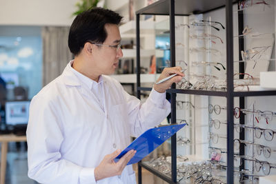 Man working at store