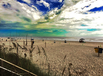 Scenic view of beach