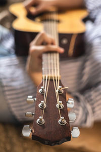 Close-up of guitar