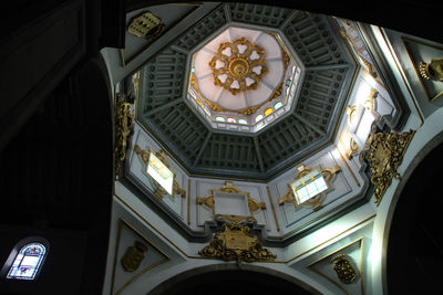 Low angle view of ceiling of building