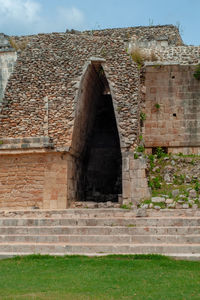 Low angle view of old building