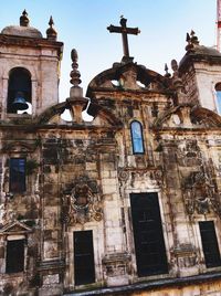 Low angle view of historical building