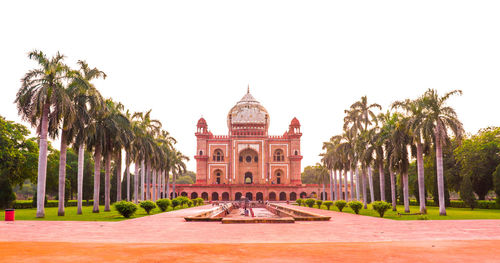 View of historical safdarjung tomb building against sky