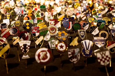 Full frame shot of objects for sale in market