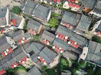 High angle view of cityscape