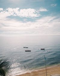 Scenic view of sea against sky