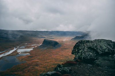 Scenic view of landscape against sky