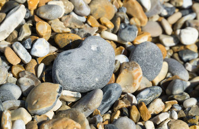 Full frame shot of pebbles