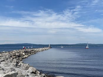 Scenic view of sea against sky