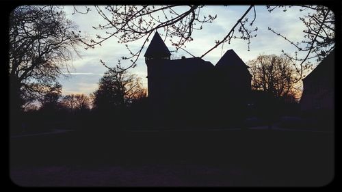 Low angle view of built structure against the sky