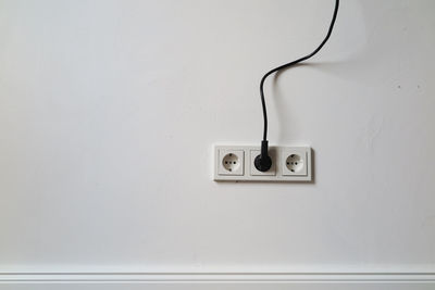 Close-up of electric plug