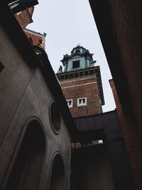 Low angle view of old building against sky