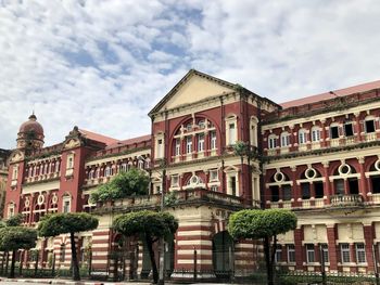 Low angle view of historical building against sky