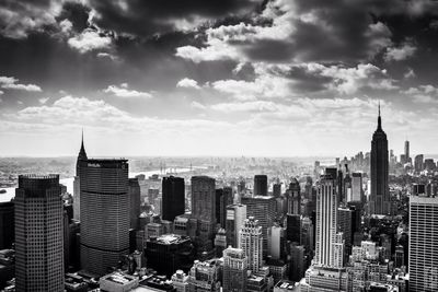 Manhattan against sky