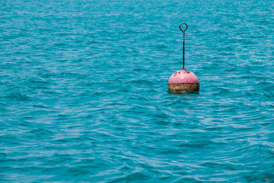 View of boat in sea