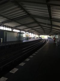 Railroad station platform