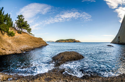 Scenic view of sea against sky