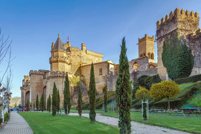 Panoramic view of old building against sky