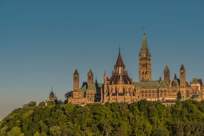 Historic building against clear sky