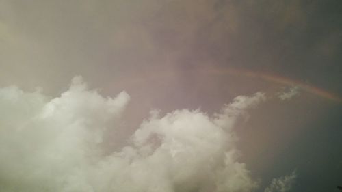 Low angle view of cloudy sky