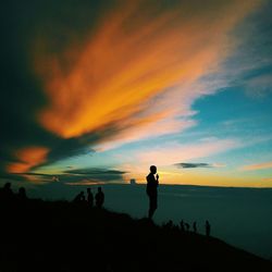 Scenic view of sunset
