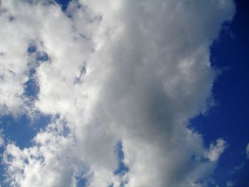 Low angle view of clouds in sky