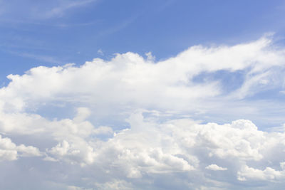 Low angle view of clouds in sky