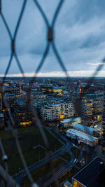 High angle view of buildings in amsterdam city