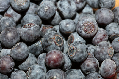 Full frame shot of blueberries