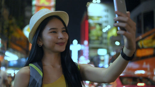 Portrait of a smiling young woman