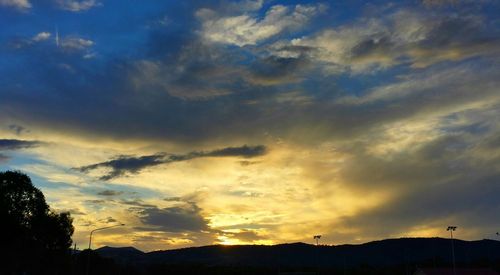 Scenic view of landscape against cloudy sky