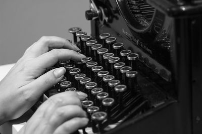 Close-up of human hand