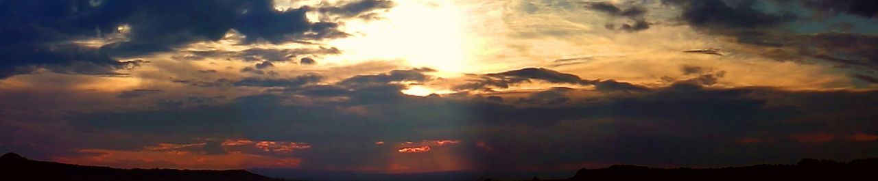 Scenic view of landscape against cloudy sky